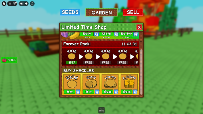 Grow a Garden Free Money