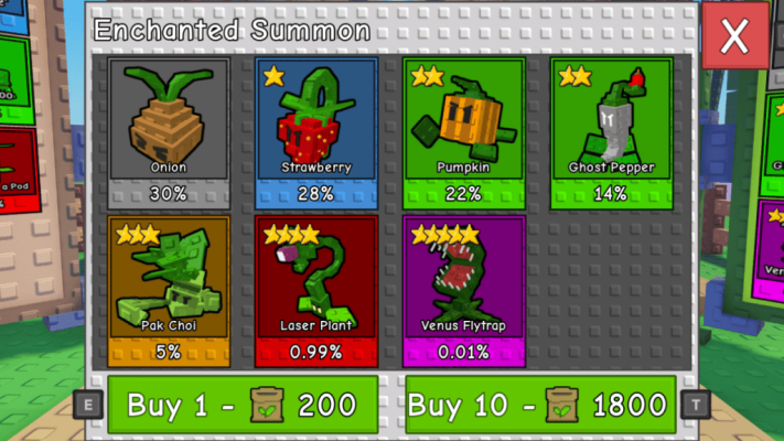 Garden Tower Defense All Units