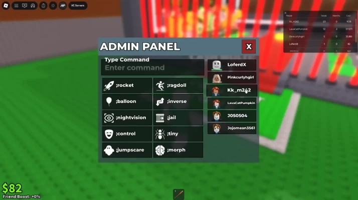 Steal a Brainrot Admin Commands